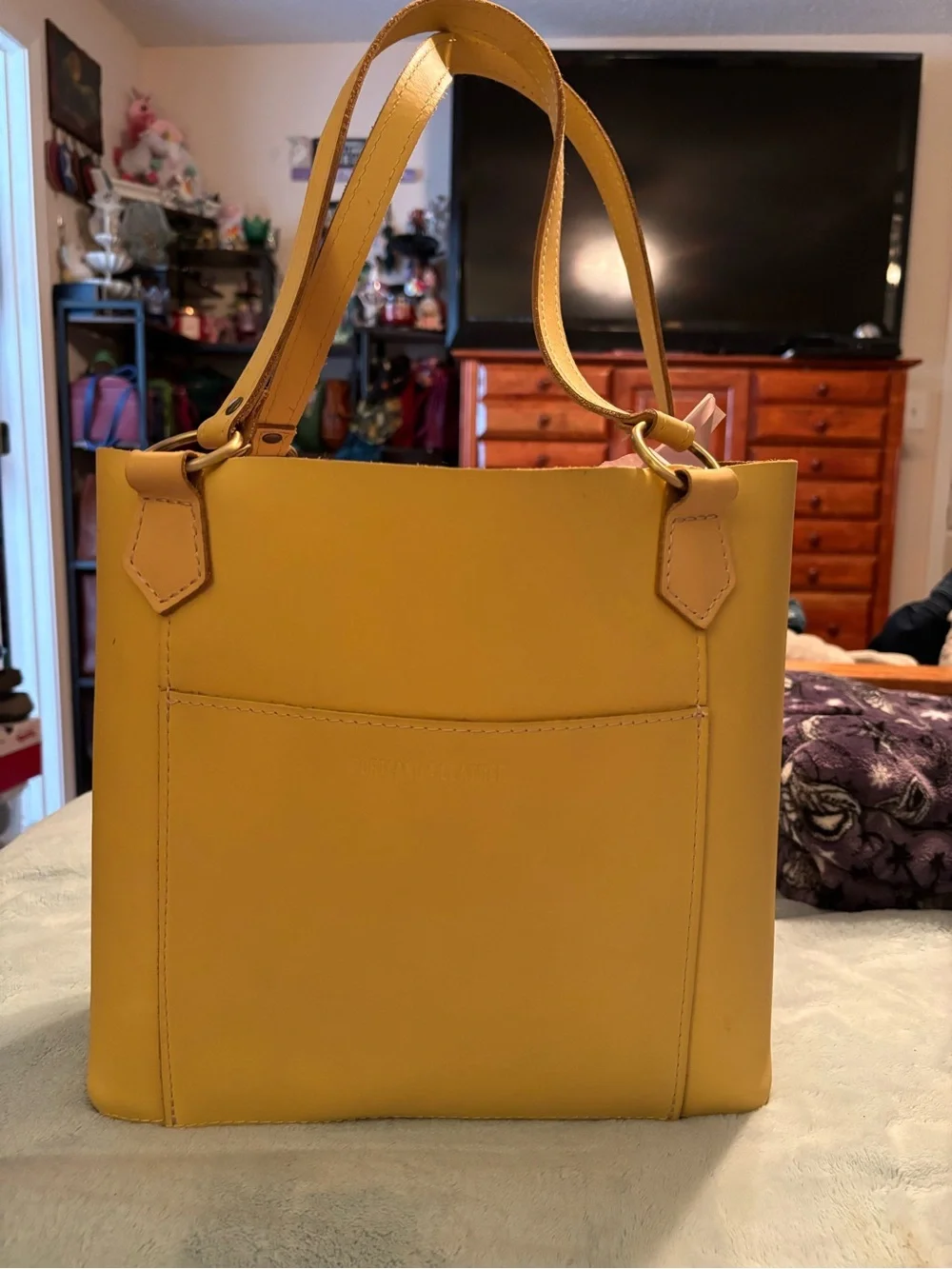 Portland Leather goods vanilla Market Tote Bag - Retired Classic Everyday Carry